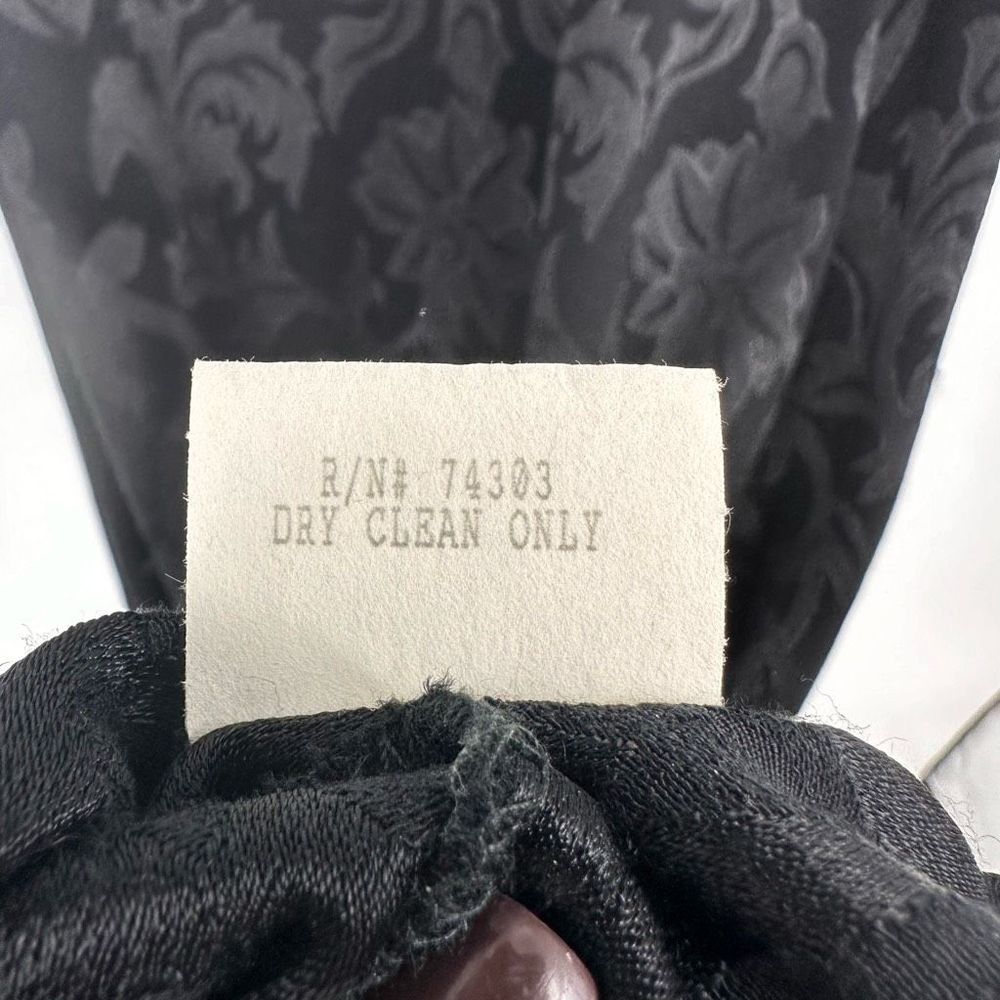 Spencer Alexis Maxi Dress Black Sleeveless Rayon Jacquard Long 1X Black Evening - Picture 11 of 11